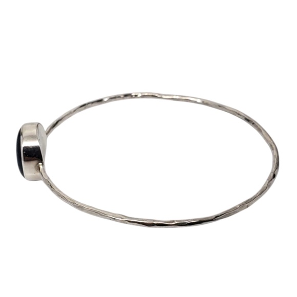 Sterling Silver Blue Kyanite Bangle Bracelet # 20945 - Picture 2 of 12